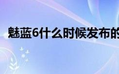 魅蓝6什么时候发布的（魅蓝6有几个版本）