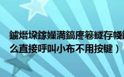 鐪熸垜鎵嬫満鎬庝箞鐩存帴鍛煎彨灏忓竷涓嶇敤鎸夐敭（怎么直接呼叫小布不用按键）