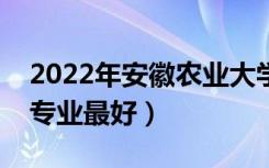 2022年安徽农业大学专业排名及介绍（哪些专业最好）