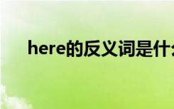 here的反义词是什么（here的反义词）