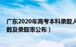 广东2020年高考本科录取人数（2022广东高考本科录取人数及录取率公布）