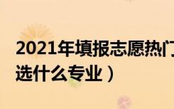 2021年填报志愿热门专业（2022男生报志愿选什么专业）