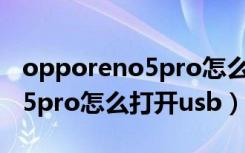 opporeno5pro怎么打开volte（opporeno5pro怎么打开usb）