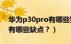 华为p30pro有哪些独特功能（华为p30pro有哪些缺点？）