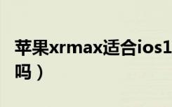 苹果xrmax适合ios14吗（苹果xrmax是双卡吗）