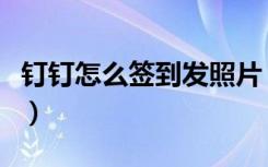 钉钉怎么签到发照片（钉钉怎么签到发到群里）