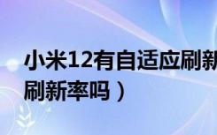 小米12有自适应刷新率嘛（小米12有自适应刷新率吗）