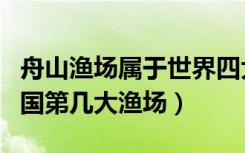 舟山渔场属于世界四大渔场吗（舟山渔场是中国第几大渔场）