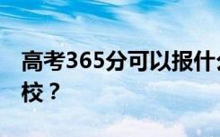 高考365分可以报什么？365分可以上哪些院校？