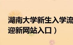 湖南大学新生入学流程及注意事项（2022年迎新网站入口）