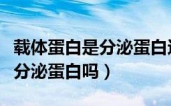 载体蛋白是分泌蛋白还是胞内蛋（载体蛋白是分泌蛋白吗）