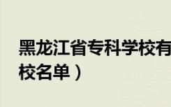 黑龙江省专科学校有哪些（2022最新高职院校名单）