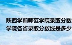 陕西学前师范学院录取分数线2020年（2022陕西学前师范学院各省录取分数线是多少）