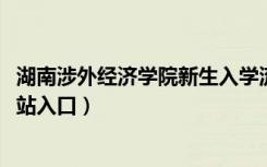 湖南涉外经济学院新生入学流程及注意事项（2022年迎新网站入口）