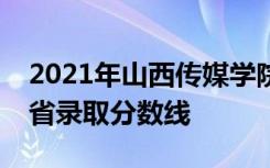 2021年山西传媒学院艺术类本科专业在山西省录取分数线