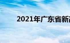 2021年广东省新高考数学模拟试卷