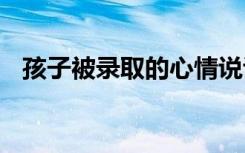 孩子被录取的心情说说 晒通知书怎么配文