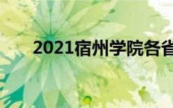 2021宿州学院各省录取分数线是多少