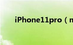 iPhone11pro（max怎么清理内存）