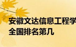 安徽文达信息工程学院口碑怎么样好就业吗 全国排名第几