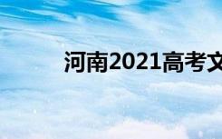 河南2021高考文综地理押题试卷