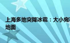 上海多地突降冰雹：大小宛若鸡蛋，密集雹体噼里啪啦砸向地面