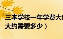 三本学校一年学费大约多少钱（三本学费一年大约需要多少）