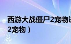 西游大战僵尸2宠物进化大全（西游大战僵尸2宠物）