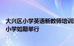 大兴区小学英语新教师培训观摩课在北京景山学校大兴实验小学如期举行