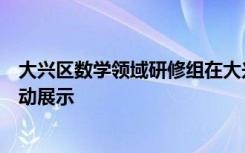 大兴区数学领域研修组在大兴区理想城幼儿园开展了教学活动展示