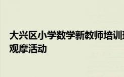 大兴区小学数学新教师培训班走进西城区进步小学开展教学观摩活动