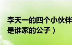 李天一的四个小伙伴是谁（李天一的4个同伙是谁家的公子）