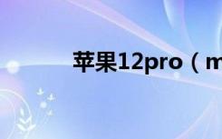 苹果12pro（max像素是多少）