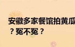 安徽多家餐馆拍黄瓜被罚5000，为什么被罚？冤不冤？