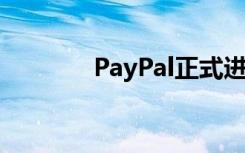 PayPal正式进入:挑战与机遇