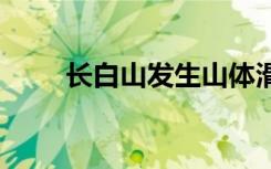 长白山发生山体滑坡 游客飞奔避险