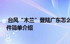  台风“木兰”登陆广东怎么回事 台风“木兰”登陆广东事件简单介绍