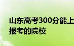 山东高考300分能上本科吗 省内有哪些可以报考的院校