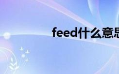 feed什么意思 有哪些用法