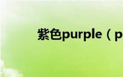 紫色purple（purple是紫色吗）