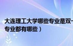 大连理工大学哪些专业是双一流（2022年大连理工大学王牌专业都有哪些）