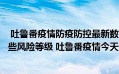  吐鲁番疫情防疫防控最新数据消息：吐鲁番现在疫情属于哪些风险等级 吐鲁番疫情今天封城了吗