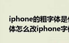 iphone的粗字体是什么字体（iphone4s字体怎么改iphone字体路径）