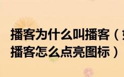 播客为什么叫播客（如何点亮QQ播客图标qq播客怎么点亮图标）