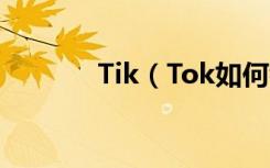 Tik（Tok如何看待游客记录）