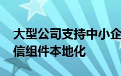 大型公司支持中小企业将一种颜色的5G光通信组件本地化