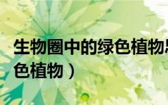 生物圈中的绿色植物思维导图（生物圈中的绿色植物）