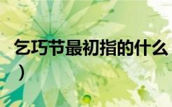 乞巧节最初指的什么（乞巧节最初指的是什么）