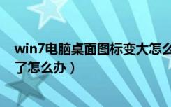 win7电脑桌面图标变大怎么恢复（win7电脑声音图标不见了怎么办）