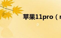 苹果11pro（max是双卡吗）